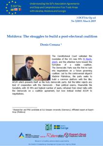 Moldova: The Struggles to build a post-electoral Coalition Cover Image