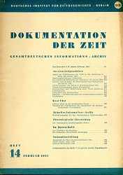 Documentation of Time 1951 / 14 Cover Image