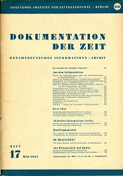 Documentation of Time 1951 / 17 Cover Image