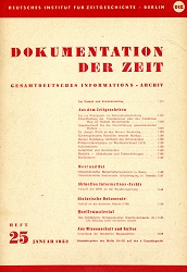 Dokumentation der Zeit 1952 / 25