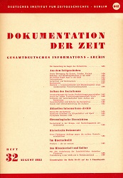 Dokumentation der Zeit 1952 / 32