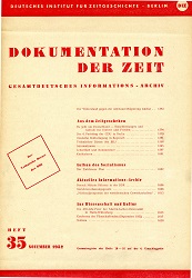 Documentation of Time 1952 / 35 Cover Image