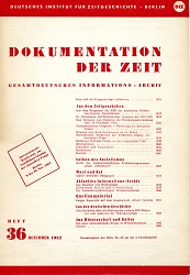 Dokumentation der Zeit 1952 / 36