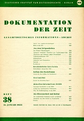 Dokumentation der Zeit 1953 / 38