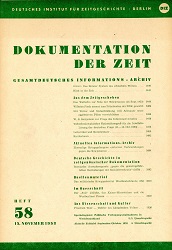 Dokumentation der Zeit 1953 / 58