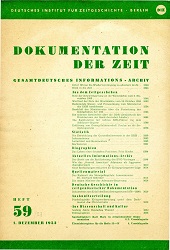 Dokumentation der Zeit 1953 / 59