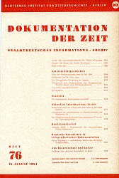 Documentation of Time 1954 / 76 Cover Image