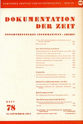 Dokumentation der Zeit 1954 / 78