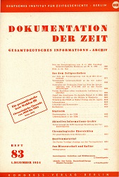 Documentation of Time 1954 / 83 Cover Image