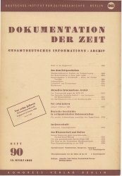 Dokumentation der Zeit 1955 / 90