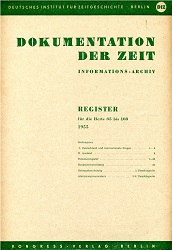DOCUMENTATION OF TIME 1955 / 108 – Index for Issues 085 to 108 (1955) Cover Image