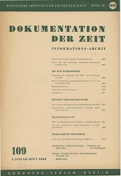 Documentation of Time 1956 / 109 Cover Image