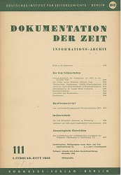 Documentation of Time 1956 / 111 Cover Image