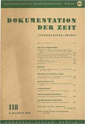 Documentation of Time 1956 / 118 Cover Image