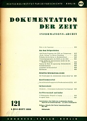 Documentation of Time 1956 / 121 Cover Image