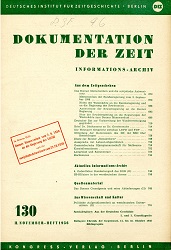 Documentation of Time 1956 / 130 Cover Image