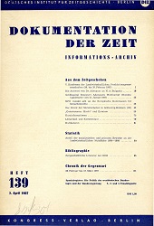 Documentation of Time 1957 / 139 Cover Image