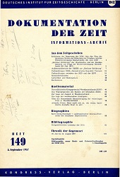 Documentation of Time 1957 / 149 Cover Image