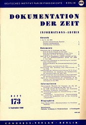 Documentation of Time 1958 / 173 Cover Image