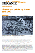Olimpijski sport i politika: Jugosloveni i Berlin 1936.