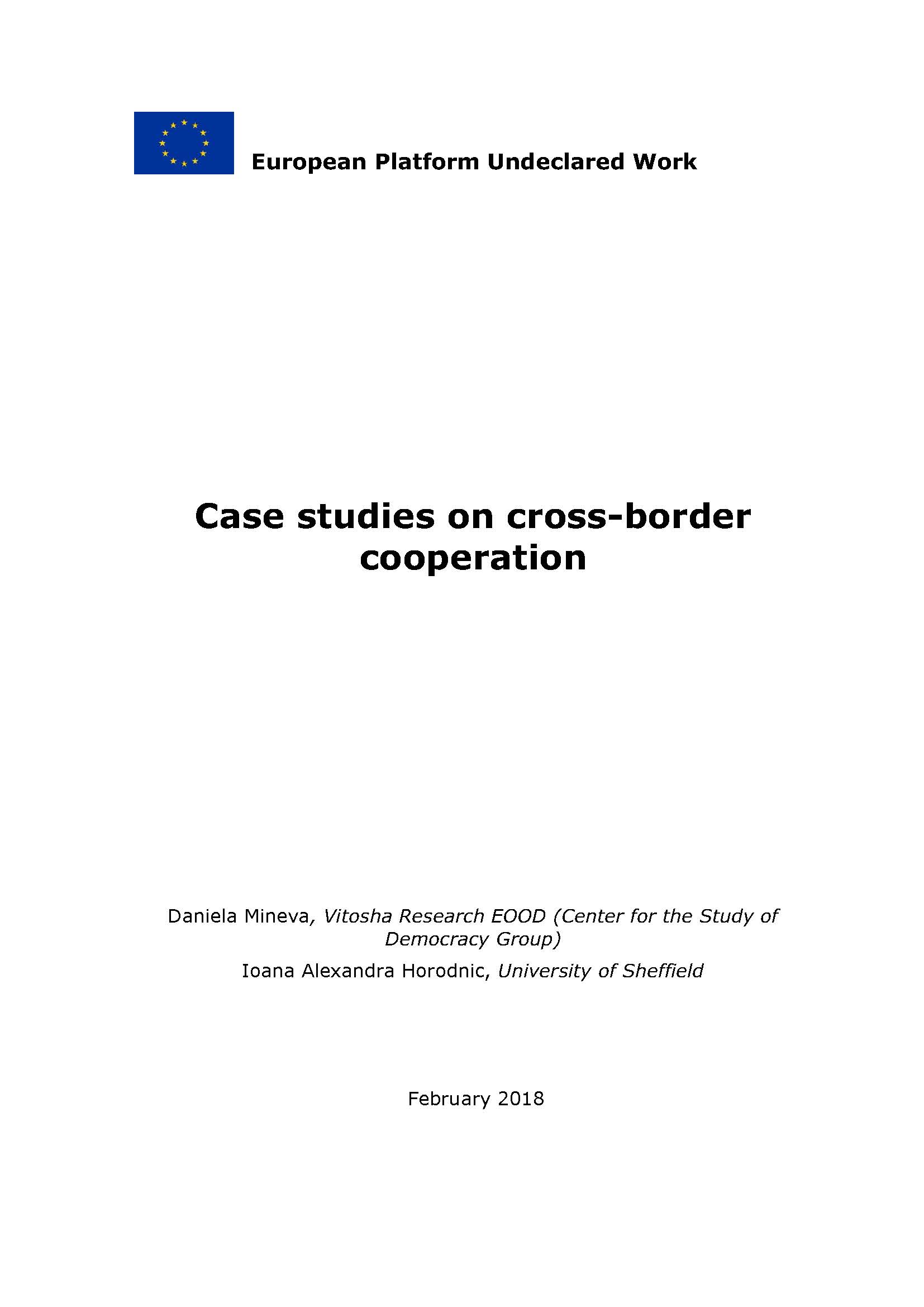 Case studies on cross-border cooperation
