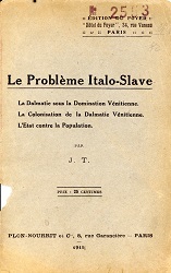 The Italian-Slavic Probleme Cover Image