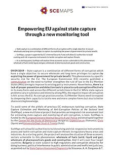 Empowering EU against state capture through a new monitoring tool