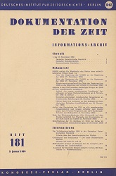 Documentation of Time 1959 / 181 Cover Image