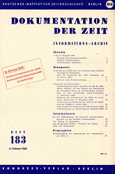 Documentation of Time 1959 / 183 Cover Image