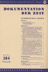 Documentation of Time 1959 / 184 Cover Image