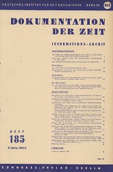 Documentation of Time 1959 / 185 Cover Image