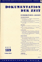 Documentation of Time 1959 / 189 Cover Image