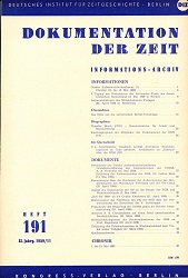 Documentation of Time 1959 / 191 Cover Image