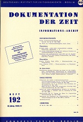 Documentation of Time 1959 / 192 Cover Image