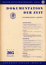 Dokumentation der Zeit 1960 / 205