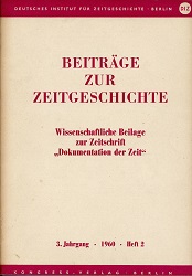 Dokumentation der Zeit 1960 / 213 – Wissenschaftliche Beilage »Beiträge zur Zeitgeschichte – 1960-02«