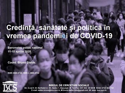 Beliefs, health and politics during the COVID-19 pandemic, April 11-15, 2020
