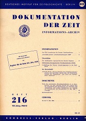 Documentation of Time 1960 / 216 Cover Image
