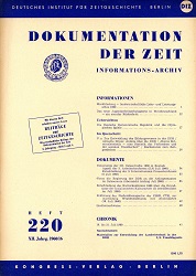 Documentation of Time 1960 / 220