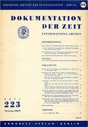 Documentation of Time 1960 / 223 Cover Image