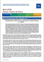 From Bratislava to Bratislava – The Regulation Process of the Transnistrian Conflict is sliding back to Years 2002-2003