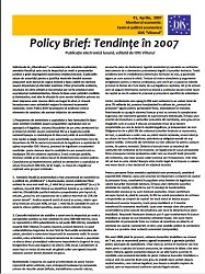 Policy Brief: 1 Trends in 2007 (Electronic Monthly Publication, edited by IDIS Viitorul)