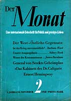 DER MONAT. 01. Jahrgang 1948, Nummer 002