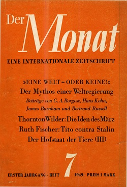 DER MONAT. 01. Jahrgang 1949, Nummer 007