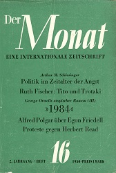 THE MONTH. Year II 1950 Issue 16 Cover Image
