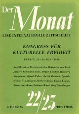 THE MONTH. Year II 1950 Issue 22 + 23 Cover Image