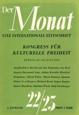 DER MONAT. 02. Jahrgang 1950 Nummer 22 + 23