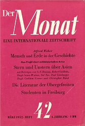 THE MONTH. Year IV 1952 Issue 42 Cover Image