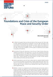 Foundations and Crisis of the European Peace and Security Order