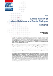 2015 -  Annual Review of Labour Relations and Social Dialogue Romania